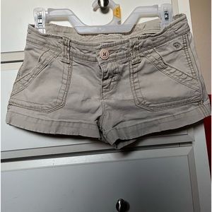 low rise jean shorts